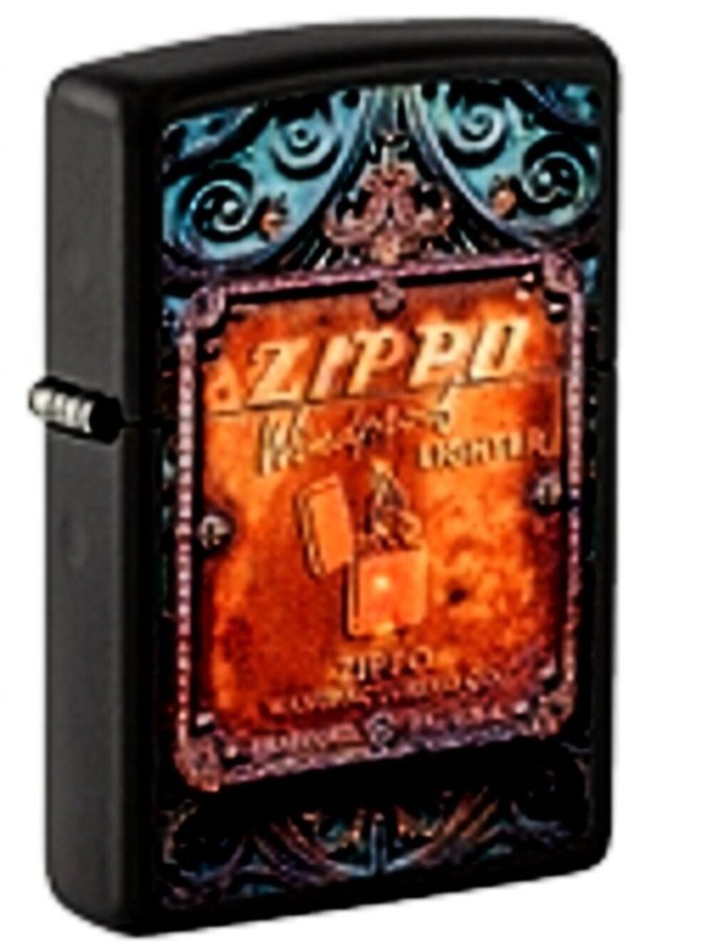 Sharp Zippo Advertising Black Zippo